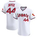 LA.Angels #44 Ben Joyce Player White T-shirt Home Limited Elite Fdoa Stitched Jerseys