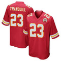 KC.Chiefs #23 Drue Tranquill Player Red Home Game Gdoa Stitched Jerseys