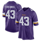 M.Vikings #43 Andrew Van Ginkel Player Purple Home Game Gdoa Stitched Jerseys
