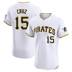 P.Pirates #15 Oneil Cruz Player White Home Limited Elite Fdoa Stitched Jerseys