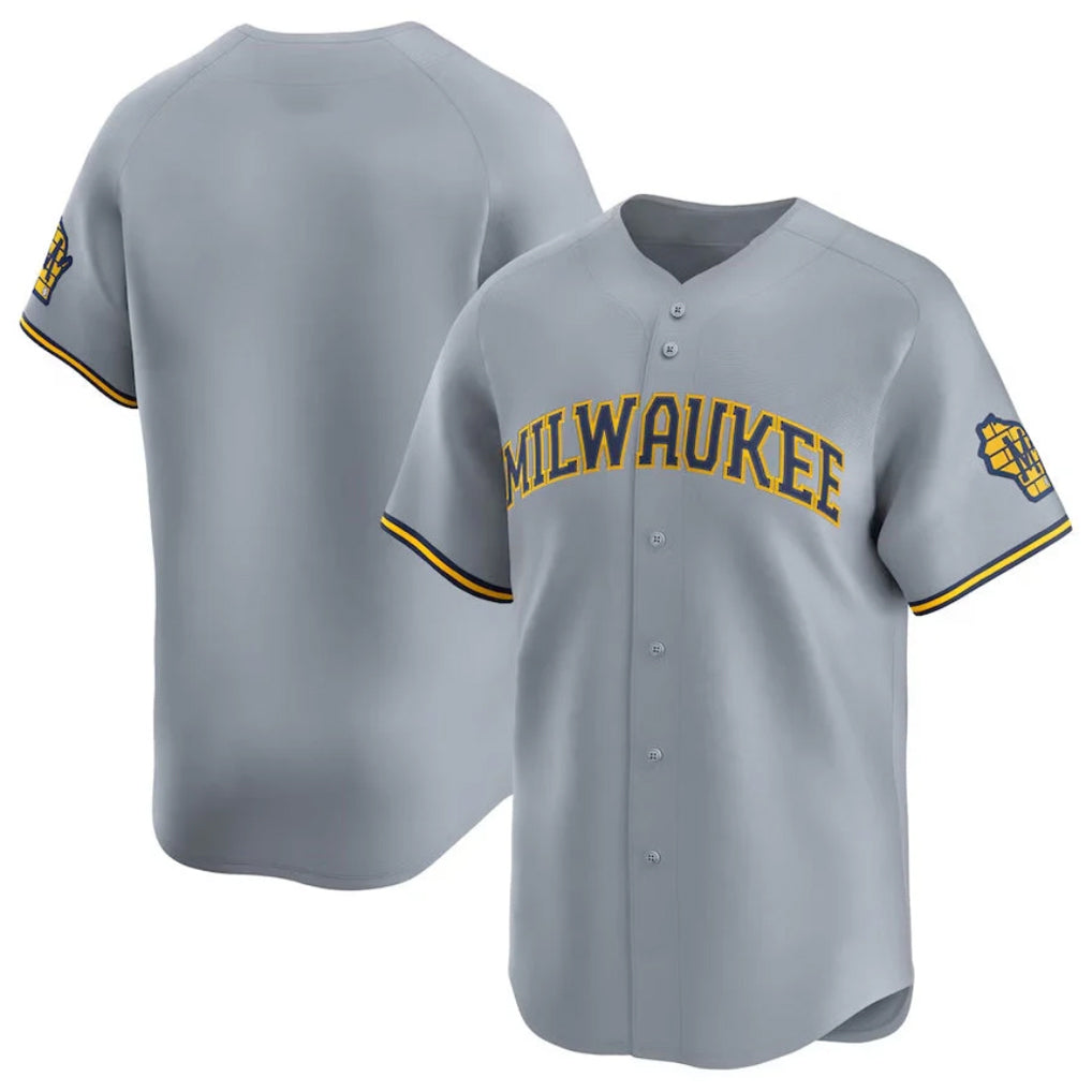 M.Brewers ## Brewers Blank Player Gray Home Limited Fdoa Stitched Jerseys