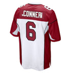 A.Cardinals #6 James Conner Player White Cardinal Home Game Gdoa Stitched Jerseys