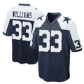 D.Cowboys #33 Javonte Williams Player Navy-White Alternate Home Game Gdoa Stitched Jerseys