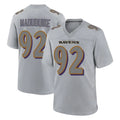 B.Ravens #92 Nnamdi Madubuike Player Gray Color Rush Vapor Untouchable Game Gdoa Stitched Jerseys