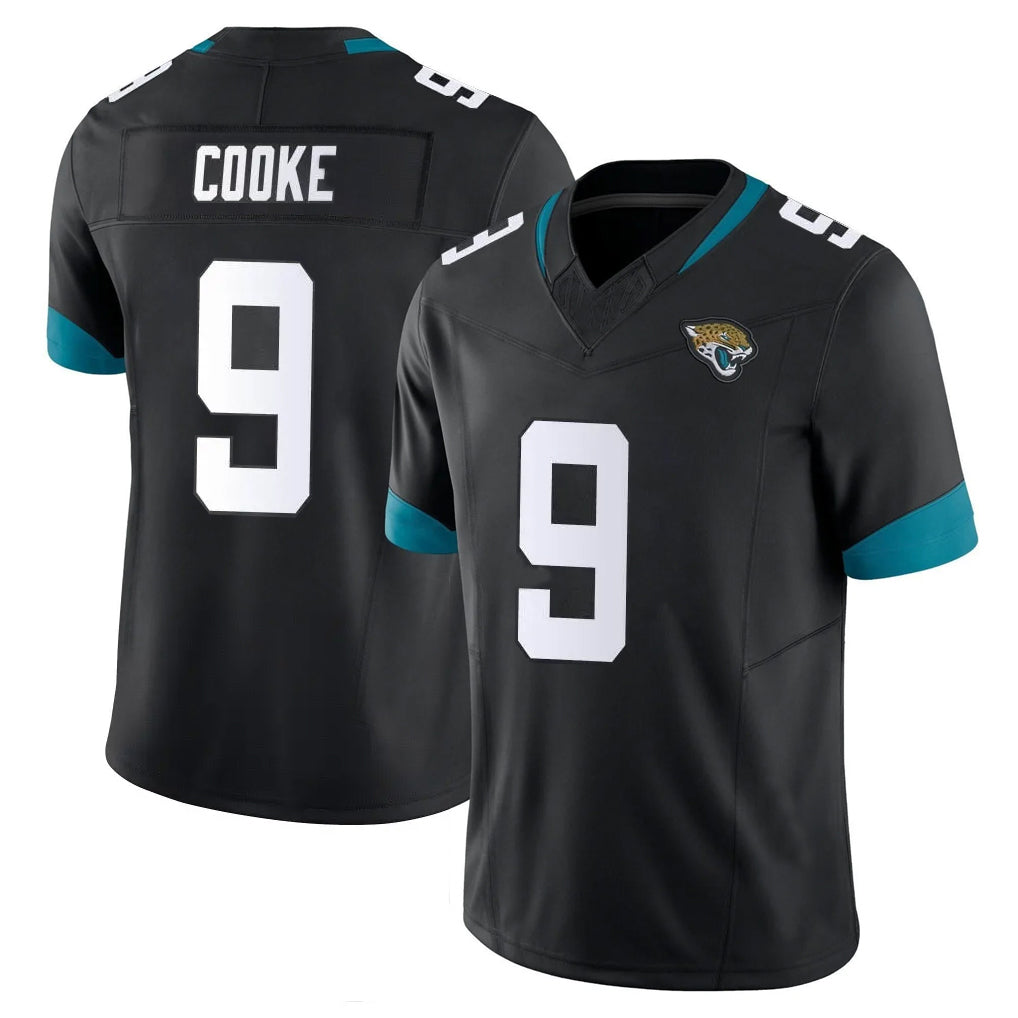 J.Jaguars #9 Logan Cooke Player Black Vapor Untouchable Limited Home Game Gdoa Stitched Jerseys