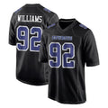 D.Cowboys #92 Quinnen Williams Player Carbon Black Fashion Home Game Gdoa Stitched Jerseys
