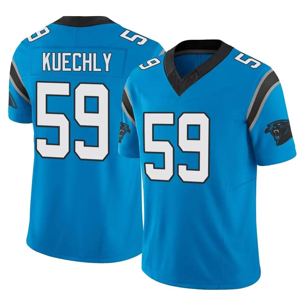 C.Panthers #59 Luke Kuechly Player Blue Vapor F.U.S.E. Limited Home Game Gdoa Stitched Jerseys