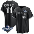 T.Blue Jays #11 Bo Bichette Player Black 2025 World Series Game Fdoa Stitched Jerseys