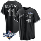 T.Blue Jays #11 Bo Bichette Player Black 2025 World Series Game Fdoa Stitched Jerseys