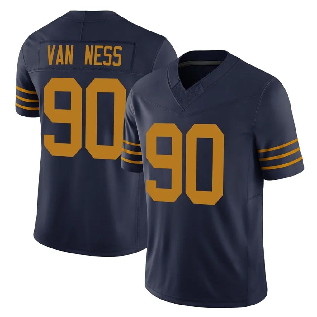 GB.Packers #90 Lukas Van Ness Player Navy The 1923 Classic Vapor F.U.S.E. Home Game Gdoa Stitched Jerseys