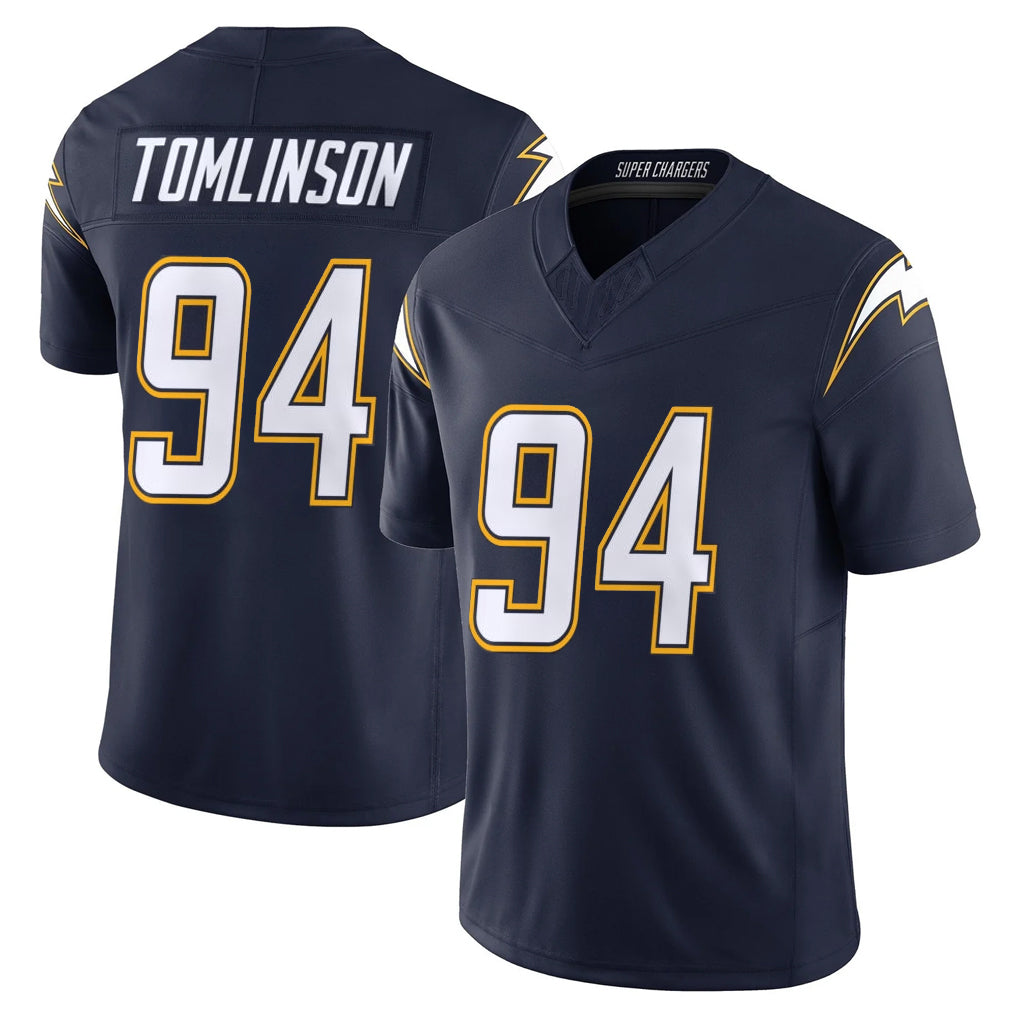 LA.Chargers #94 Dalvin Tomlinson Player Navy Vapor F.U.S.E. Limited Home Game Gdoa Stitched Jerseys