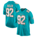 M.Dolphins #92 Zach Sieler Player Aqua Home Game Gdoa Stitched Jerseys
