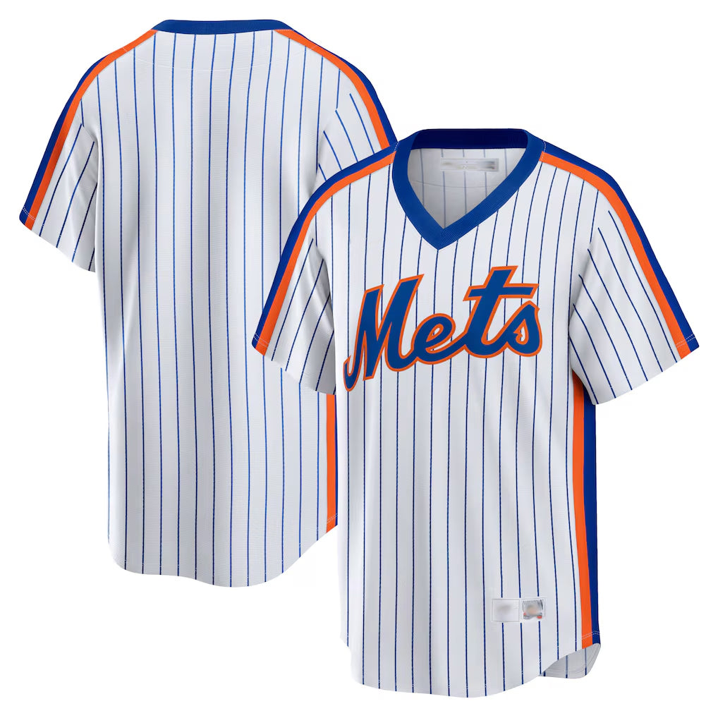 NY.Mets ## Mets Blank Player White Cooperstown Collection T-shirt Home Fdoa Stitched Jerseys