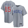 C.Cubs #15 Carson Kelly Player Gray Home Game Gdoa Stitched Jerseys