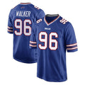 B.Bills #96 Deone Walker Player Royal Home Game Gdoa Stitched Jerseys
