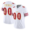 Custom SF.49ers White 2025 Rivalries Collection Game Limited Any Name & Numbers Gdoa Stitched Jerseys