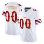 Custom SF.49ers White 2025 Rivalries Collection Game Limited Any Name & Numbers Gdoa Stitched Jerseys