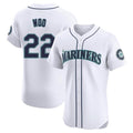 S.Mariners #22 Bryan Woo Player White Home Limited Elite Fdoa Stitched Jerseys