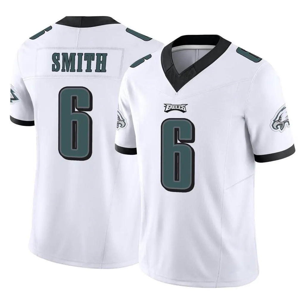 P.Eagles #6 DeVonta Smith Player White Limited Vapor F.U.S.E. Home Game Gdoa Stitched Jerseys