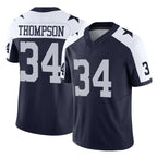 D.Cowboys #34 Jalen Thompson Player Navy-White Limited Alternate Vapor F.U.S.E. Home Game Gdoa Stitched Jerseys