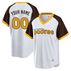 Custom S.Diego Padres White Home Cooperstown Collection Game Any Name & Number Gdoa Stitched Jerseys