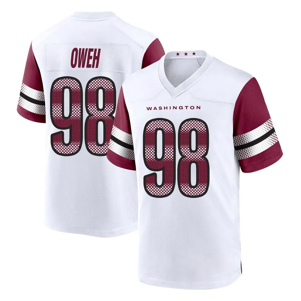 W.Commanders #98 Odafe Oweh Player White Game Home Gdoa Stitched Jerseys