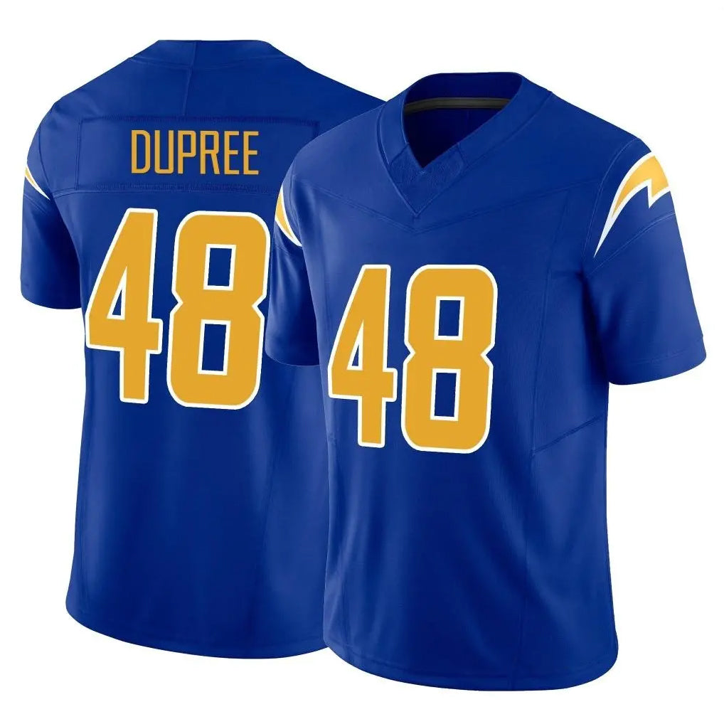 LA.Chargers #48 Bud Dupree Player Royal Limited Vapor F.U.S.E. Home Game Gdoa Stitched Jerseys