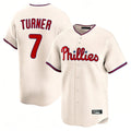 P.Phillies #7 Trea Turner Player Cream Home Limited Fdoa Stitched Jerseys