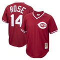 C.Reds #14 Pete Rose Player Red Throwback Cooperstown Collection Limited T-shirt Gdoa Stitched Jerseys