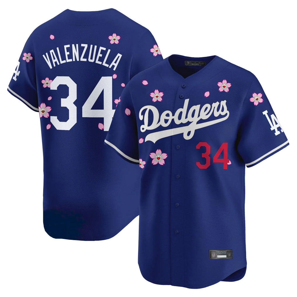 LA.Dodgers #34 Fernando Valenzuela Player Royal Tokyo Series Vapor Premier Limited Fdoa Stitched Jerseys