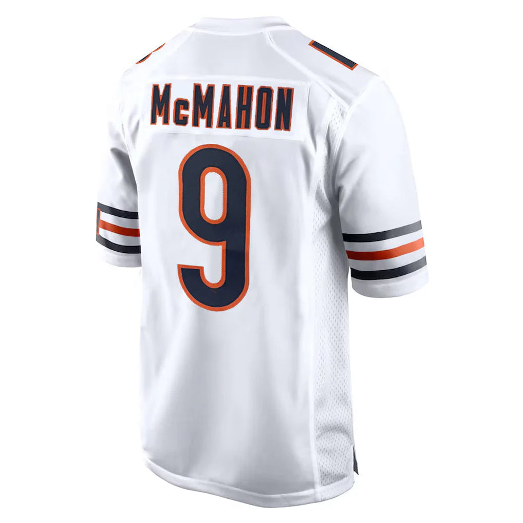 C.Bears #9 Jim McMahon Player White Home Game Gdoa Stitched Jerseys
