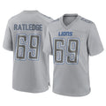 D.Lions #69 Tate Ratledge Player Gray Atmosphere Fashion Home Game Gdoa Stitched Jerseys