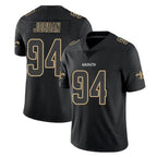NO.Saints #94 Cameron Jordan Player Black Impact Limited Home Game Gdoa Stitched Jerseys