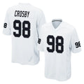 LV.Raiders #98 Maxx Crosby Player White Home Game Gdoa Stitched Jerseys