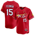 St. Louis Cardinals #15 Jose Fermin Player Red City Connect Limited Fdoa Stitched Jerseys