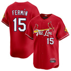 St. Louis Cardinals #15 Jose Fermin Player Red City Connect Limited Fdoa Stitched Jerseys