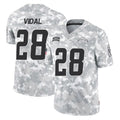 LA.Chargers #28 Kimani Vidal Player Arctic Camo Salute To Service Limited Game Gdoa Stitched Jerseys