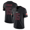 SF.49ers #15 De'Zhaun Stribling Player Black Impact Limited Home Game Gdoa Stitched Jerseys