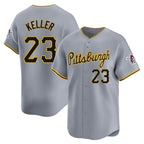P.Pirates #23 Mitch Keller Player Gray Road Home Limited Fdoa Stitched Jerseys