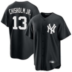 NY.Yankees #13 Jazz Chisholm Jr Player Black Game Fdoa Stitched Jerseys