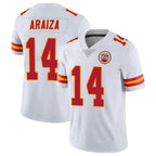 KC.Chiefs #14 Matt Araiza Player White Limited Vapor Untouchable Home Game Gdoa Stitched Jerseys