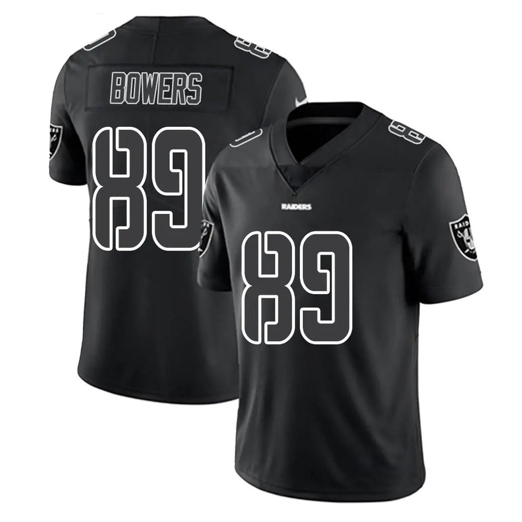 LV.Raiders #89 Brock Bowers Player Black Limited Black Impact Home Game Gdoa Stitched Jerseys
