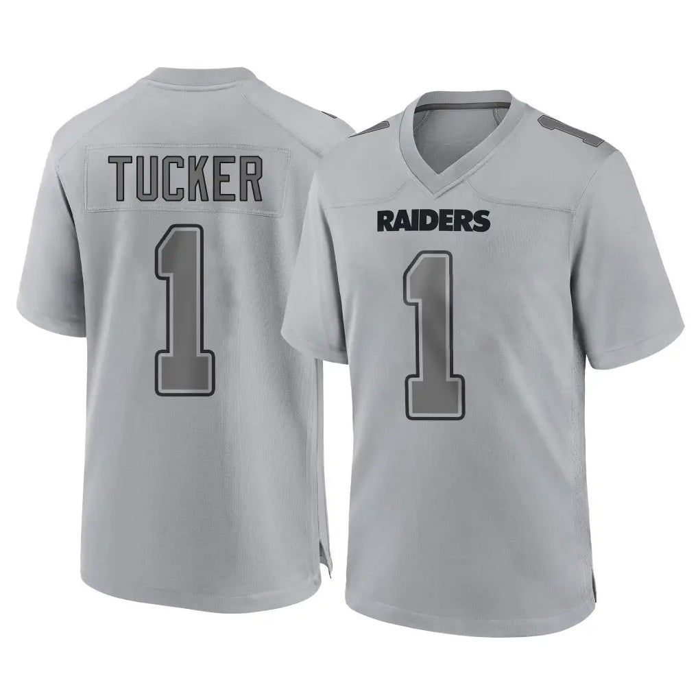 LV.Raiders #1 Tre Tucker Player Gray Atmosphere Fashion Limited Game Gdoa Stitched Jerseys