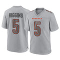 C.Bengals #5 Tee Higgins Player Gray Atmosphere Fashion Game Gdoa Stitched Jerseys