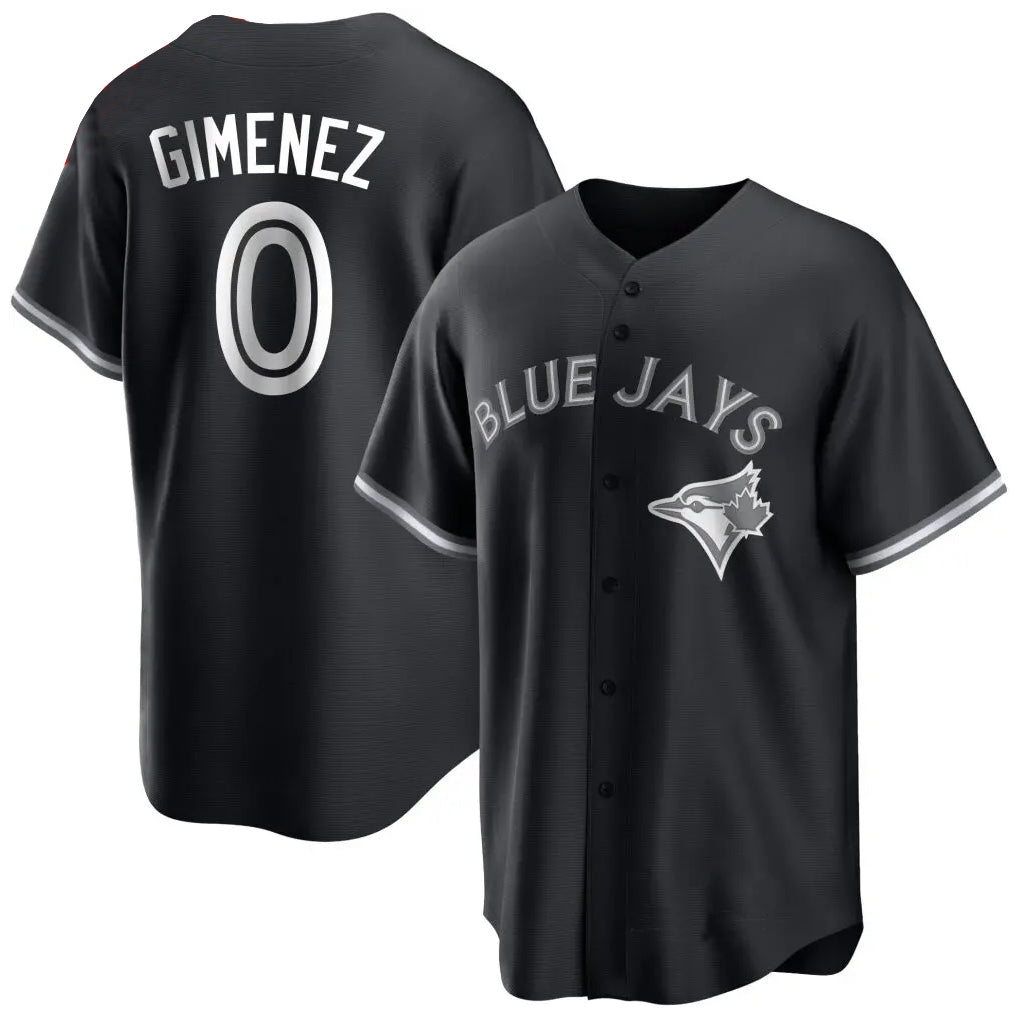 T.Blue Jays #0 Andres Gimenez Player Black Home Game Fdoa Stitched Jerseys