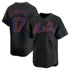 NY.Mets #17 Keith Hernandez Player Black Alternate Home Limited Fdoa Stitched Jerseys