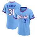 A.Braves #31 Greg Maddux Player Powder Blue 2026 City Connect T-shirt Limited Elite Home Game Gdoa Stitched Jerseys