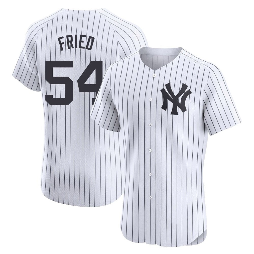 NY.Yankees #54 Max Fried Player White Limited Elite Home Fdoa Stitched Jerseys