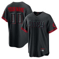 Custom C.Reds Black City Connect Home Game Any Name & Number Gdoa Stitched Jerseys