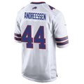 B.Bills #44 Joe Andreessen Player White Home Game Gdoa Stitched Jerseys